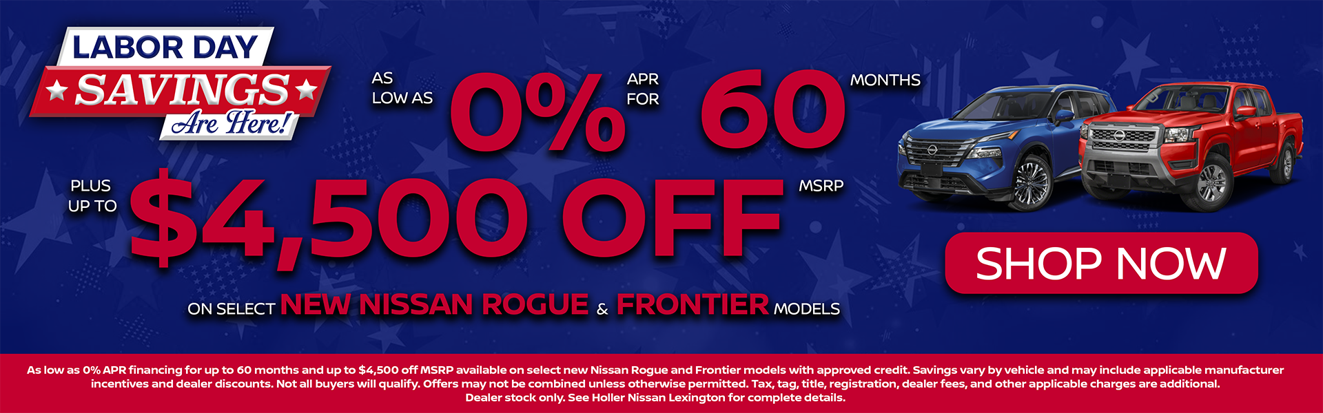 As low as 0% APR Plus Up to $4,500 Off MSRP